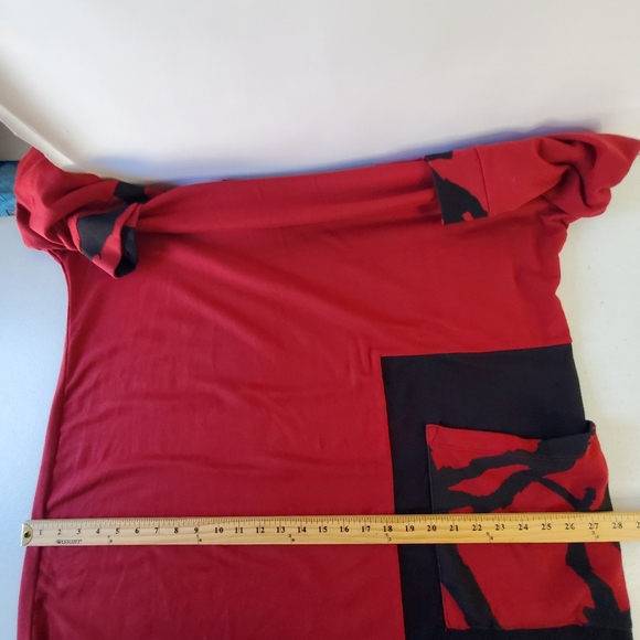 Chalet et Ceci Modal Blend Tarian Dress 2X Side Pocket Lagenlook French Terry - Picture 7 of 11